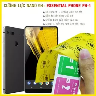 Dán cường lực dẻo nano mặt trước sau Essential Phone PH-1