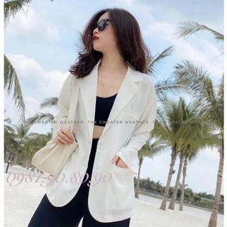 áo blazer vest 2 khuy dáng rộng chất sịn xò 4 màu cá tính