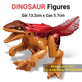 Đồ Chơi Khủng Long Lai 2022 Nhỏ Dài 13.5cm x Cao 7cm Jurassic World Hãng Lele