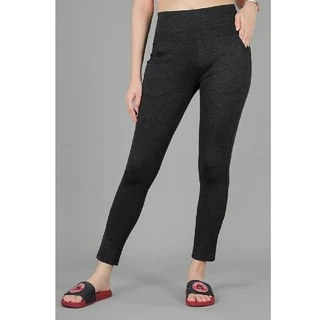 Quần Legging Vicci cạp cao 11p gen bụng vải umi cao cấp co giãn 4 chiều màu Tàn đen