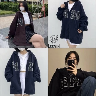 Áo Hoodie Khoá F426 Form Rộng Cotton CAO CẤP Nam Nữ Áo Khoác Nỉ Bông Hoodie Ulzzang Unisex Oversize Leevin Store