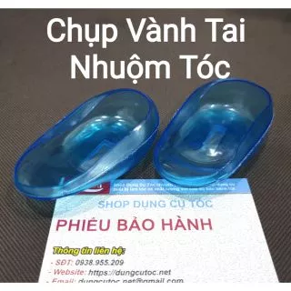 Chụp Lỗ Tai Hỗ Trợ Nhuộm Tóc. 2 Miếng Bịt Tai Để Nhuộm Tóc Cho Khách.(Ảnh thật)