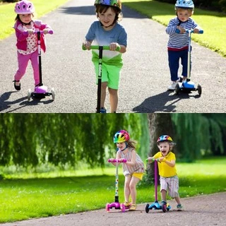 XE TRƯỢT SCOOTER 3 BÁNH CHO BÉ TRAI VÀ GÁI LỨA TUỔI TỪ 3 ĐẾN 14 TUỔI