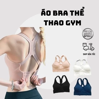 Áo bra thể thao gym, yoga có móc cài bản to giấu mỡ thừa