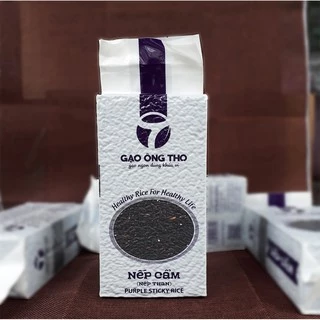 Gạo Nếp Cẩm Túi 1Kg - Gạo Ông Thọ - Thơm ngọt mềm dẻo, tốt cho sức khỏe