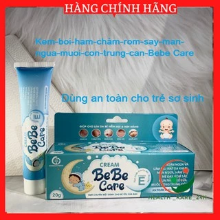 Kem bôi muỗi đốt côn trùng cắn hăm da chàm sữa mụn nhọt mẩn ngứa mề đay thảo dược an toàn cho trẻ sơ sinh Bebe Care