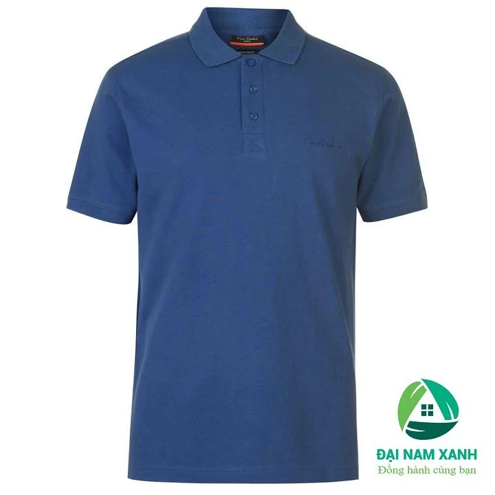 Áo thun nam Pierre Cardin Plain Polo (màu Denim) - Hàng size châu Âu