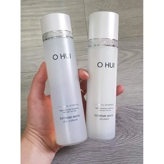 Cặp nước hoa hồng và sữa dưỡng Ohui trắng da Skin Softener 150ml & White Emulsion 130ml tách set