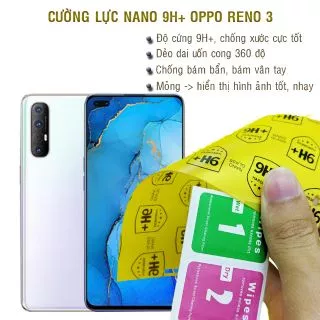 Dán cường lực dẻo nano Oppo Reno 3