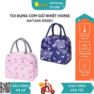 Túi giữ nhiệt đựng cơm văn phòng Horse NATAHI HS001 đựng đồ ăn, thực phẩm, chống ăn mòn, chống thấm và sang trọng