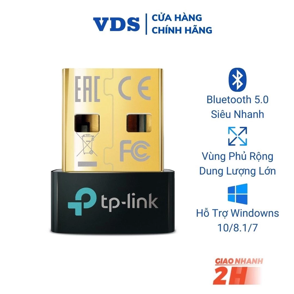 Usb bluetooth 5.3 5.0 TP-Link bộ chuyển đổi bluetooth USB Nano UB500 - Hàng Chính Hãng
