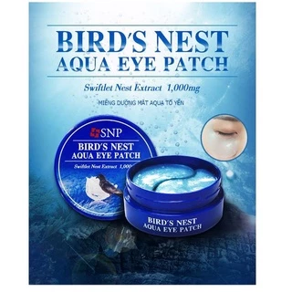 Mặt Nạ Dưỡng Mắt Chiết Xuất Tổ Yến SNP Bird's Nest Aqua Eye Patch (Hộp 60 miếng)