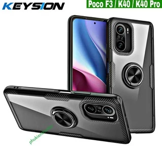 Ốp lưng Poco F3 / Redmi K40 / k40 Pro chống sốc giá đỡ Iring lưng trong viền màu cao cấp