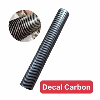 Decal carbon Dán Xe Vân Mờ và Bóng Sẵn Keo Bóc Dán