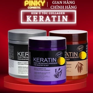 Kem ủ tóc KERATIN COLLAGEN 1000ML LAVENDER BRAZIL NUT - Ủ hấp tóc cung cấp dưỡng chất KERATIN tự nhiên