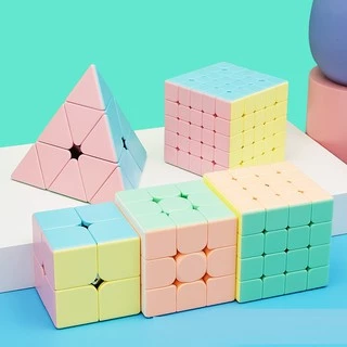 Bộ Sưu Tập Rubik Moyu Meilong 2x2 3x3 4x4 5x5 Tam Giác Màu Pastel