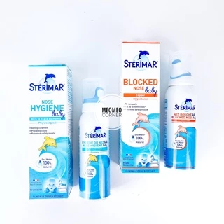 Xịt muối biển cá heo vàng và cá heo cam cho bé Sterimar Pháp 100ml