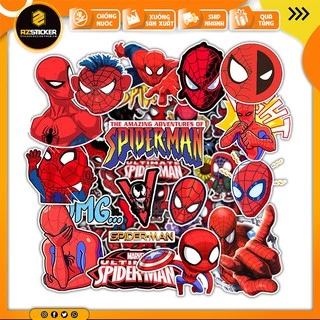 [Set 50+] Sticker Spider Man - Người Nhện | Dán Nón Bảo Hiêm, Điện Thoại, Laptop, Bình Nước...Chống Nước, STK139-50