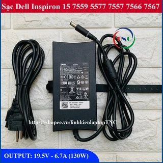 Sạc Laptop Dell 19.5V 6.7A 130W chân To 7.4x5.0 Dell Inspiron 15 7559 5577 7557 7566 7567 75777000 (Adapter Dell 130W)