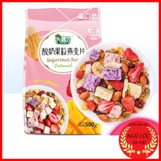 [BÃO SALE] XẢ KHO Ngũ Cốc Sữa Chua Mix Hoa Quả - Túi 500g Siêu Ngon nhiều Dinh Dưỡng