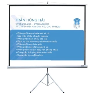 Màn chiếu 3 chân 1m5 x 1m5