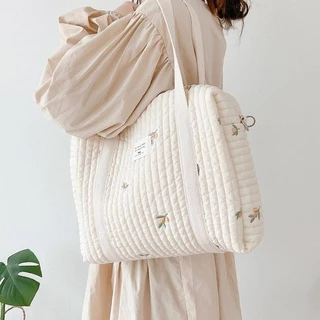 Túi xách đeo vai cỡ lớn phong cách Hàn Quốc thích hợp cho mẹ bỉm sữa