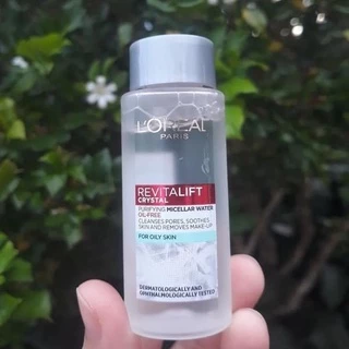 Nước Tẩy Trang Làm Sạch Cho Da Dầu L'oreal Revitalift Crystal Purifying Micellar Water