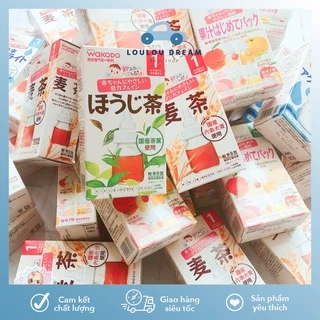 Trà Wakodo lúa mạch - trái cây - điện giải Nhật Bản cho bé từ 1 tháng tuổi tăng đề kháng