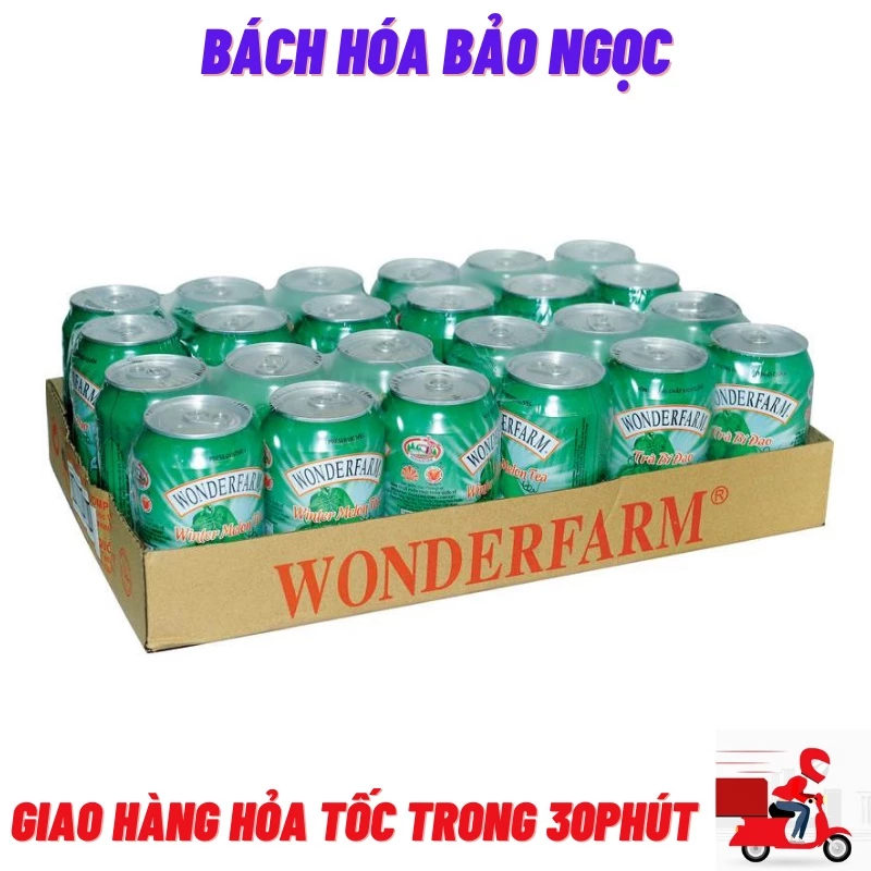 Thùng Trà Bí Đao Wonderfarn Lon