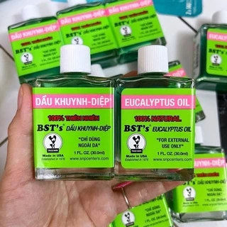 [Mẫu mới] Dầu Khuynh Diệp Mỹ BST'S EUCALYPTUS OIL 30ml