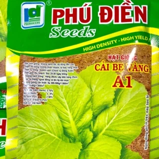 HẠT GIỐNG RAU CẢI BẸ VÀNG A1- CẢI BẸ VÀNG NGỌT  50gr