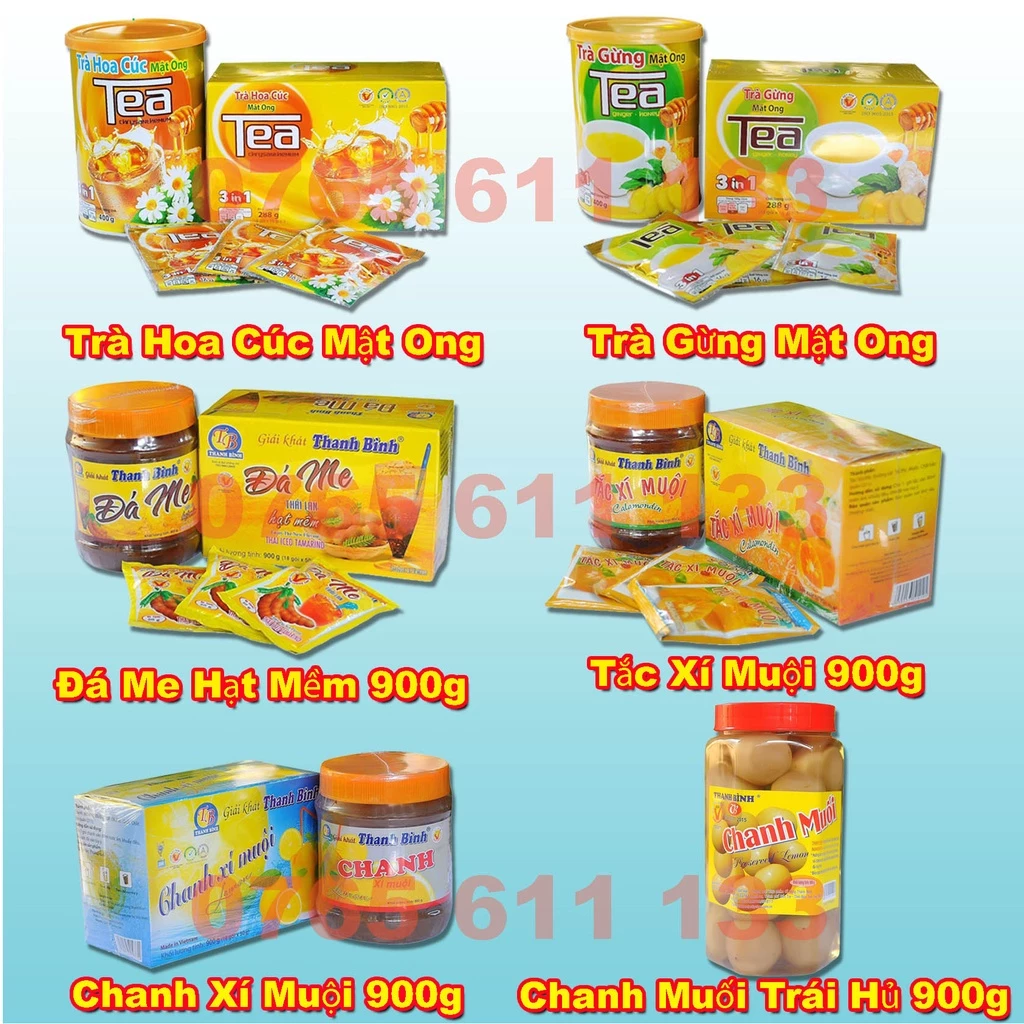 Đá Me Tắc Xí Muội Chanh Muối Thạch Dừa Thanh Bình