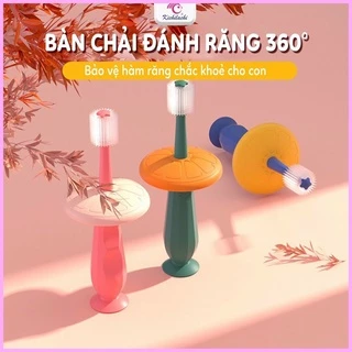 Mẫu mới - Bàn chải đánh răng 360 độ cho bé - Silicon mềm mại