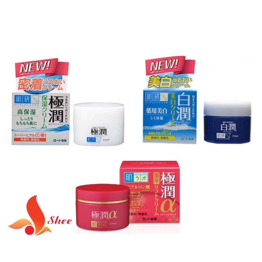 Kem dưỡng da Hada Labo 50g nội địa Nhật Bản dưỡng trắng, chống lão hóa, cấp ẩm