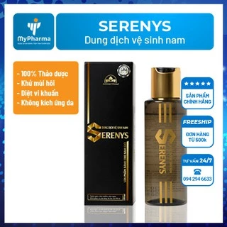 Dung Dịch Vệ Sinh Nam Giới SERENYS Kháng khuẩn, Khử mùi vùng kín, Sạch, An Toàn, CHÍNH HÃNG (Dung Tích - 100ml)