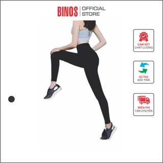 Quần legging nữ nâng mông lưng cạp cao vải thun dày dặn ôm body bó mặc nhà tập gym 2 túi trước