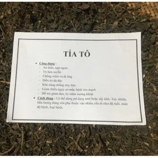 500gr lá tía tô khô thơm ngon chuẩn loại 1