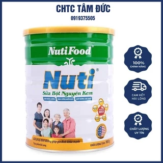 Lon Sữa Bột Nuti Nguyên Kem Nutifood 900g Bổ Sung Dinh Dưỡng Cho Mọi Lứa Tuổi Giúp Tăng Cường Sức Khỏe