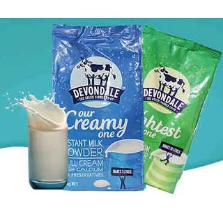 [Hỏa Tốc]Sữa Bột Devondale full cream/skim milk gói 1kg