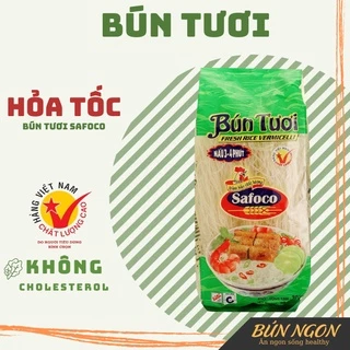 Bún Tươi Safoco - Hỏa Tốc - Hữu Cơ Ăn Kiêng Giảm Cân Bún Riêu Chay 400g