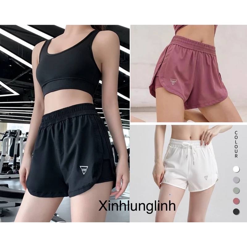 Quần thể thao Gym-YoGa hai lớp cap cao chất vãi mịm mát