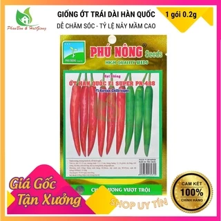 Ớt Trái Dài Hàn Quốc - Phú Nông - Shop Phân Bón và Hạt Giống