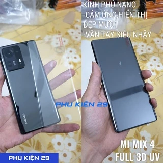 [Xiaomi Mi Mix 4] Dán kính cường lực FULL màn FULL keo UV Glass Pro+ 9H
