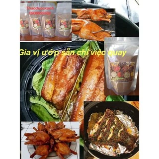 COMBO 3 GÓI MỔI GÓI 100g GAM GIA VỊ NƯỚNG -QUAY CHUẨN TÂY BẮC (GÀ-HEO-VỊT)