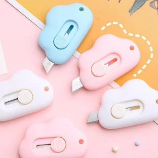 Dao rọc cắt giấy mini hình đám mây cute làm móc khóa nhiều màu sắc dễ thương 88282 Diamo Store