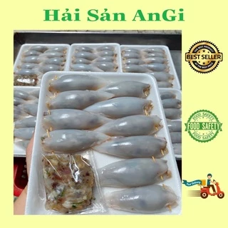 [GIAO HỎA TỐC SG] Mực ống nhồi thịt tươi ngon không chất bảo quản khay 500gr