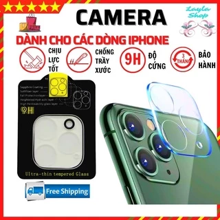 Bảo vệ Camera Iphone 11 pro max / 12 pro max / 13 pro max, Kính cường lực camera miếng dán chống trầy xước.