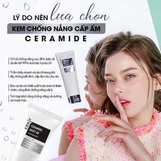 Kem chống nắng Coxir 80ml cấp ẩm Ceramide Daily UV Sunblock Bảo vệ da, dưỡng ẩm, Chống nắng hiệu quả