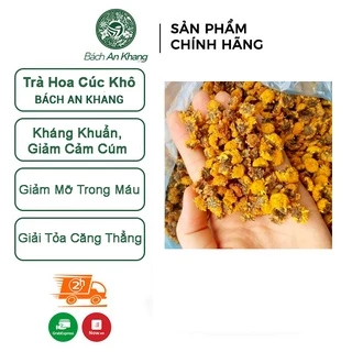 Trà Hoa Cúc Vàng Sấy khô nguyên bông Bách An Khang 200gr