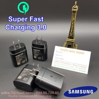 [Chính Hãng-Chân Dẹt US] Sạc Siêu Nhanh Samsung 25W EP- TA800 ZIN chuẩn PD USB-C Super Fast Charging